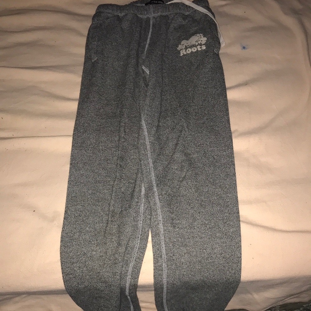 Old grey sweats slightly used, washed many times  stretchy fit and long leg